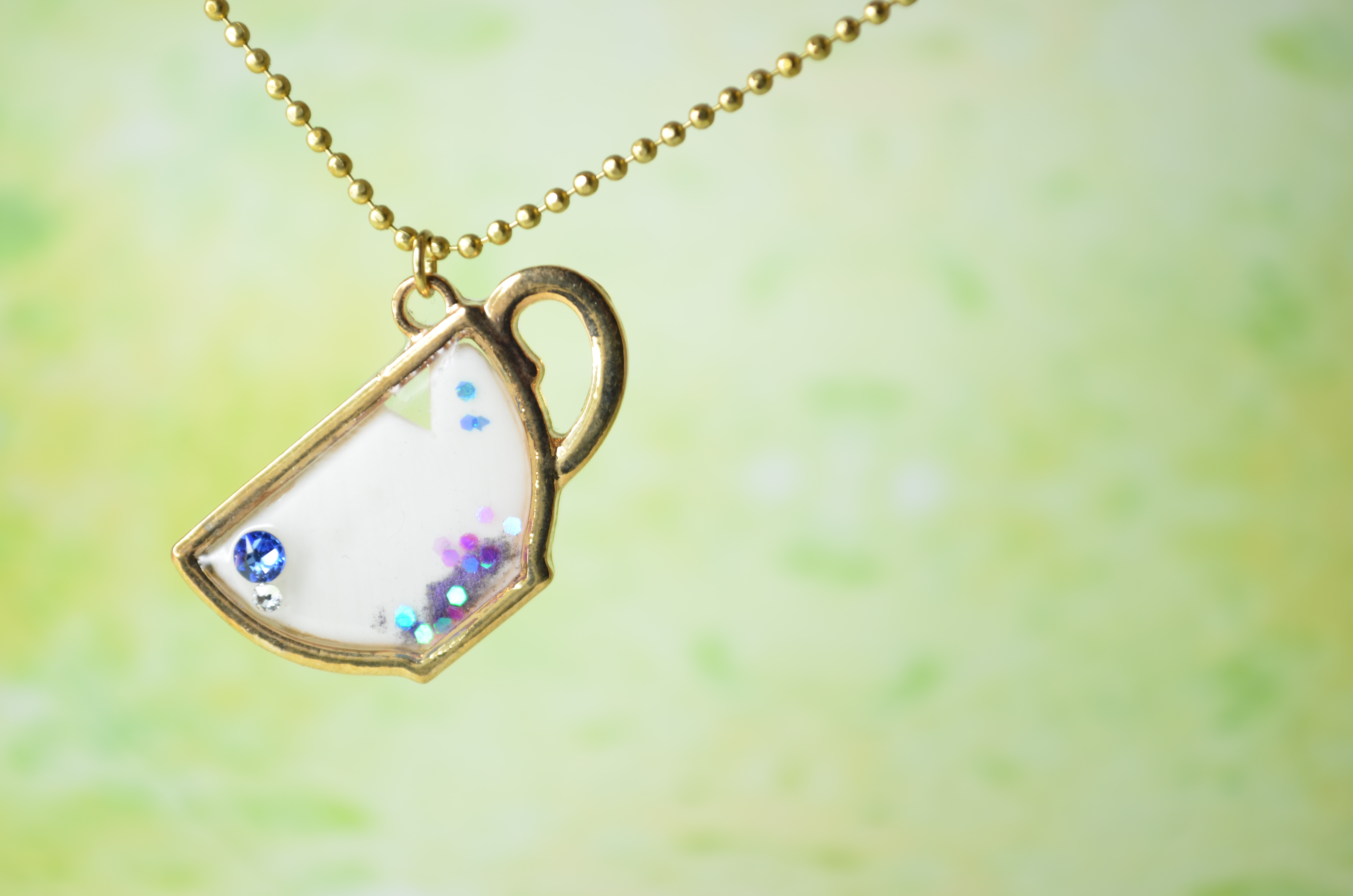Beauty and the Beast Cup Necklace
